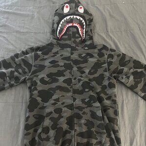 Bape Full-Zip Hoodie “Grey”